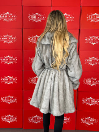 “Suzy” LUXURY MINK FUR COAT