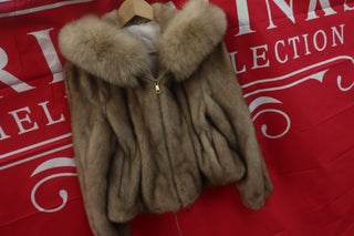 Hooded Bomber Mink Fur Jacket