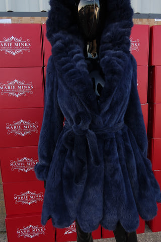 “JERSEY” LUXURY MINK FUR COAT