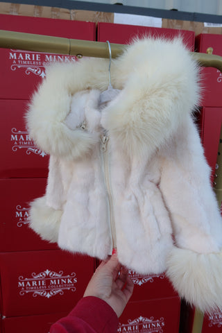 “JERSEY” LUXURY MINK FUR COAT
