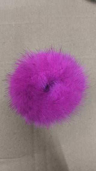 Real Mink Fur Scrunchies