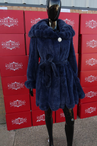 “JERSEY” LUXURY MINK FUR COAT