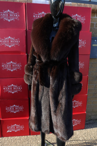 “JERSEY” LUXURY MINK FUR COAT