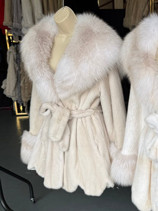 PEARL “ NAOMI” LUXURY MINK FUR COAT