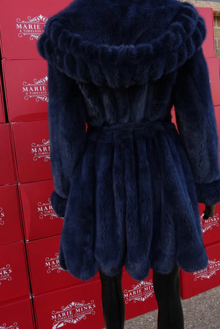 “JERSEY” LUXURY MINK FUR COAT