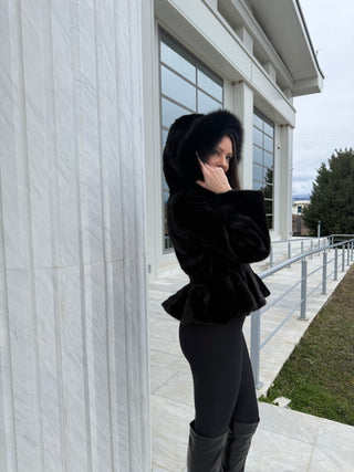 The Original Marie Minks Peplum Bomber™ Pattern Mink