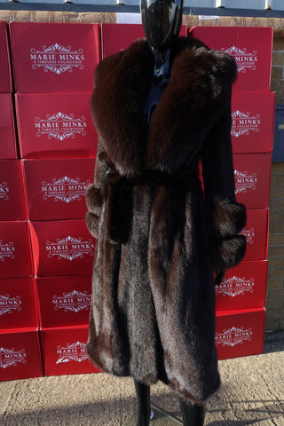 “JERSEY” LUXURY MINK FUR COAT