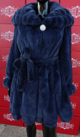 “JERSEY” LUXURY MINK FUR COAT