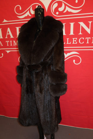 “JERSEY” LUXURY MINK FUR COAT