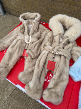 Mink Baby’s Snowsuits
