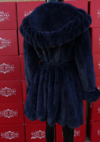 “JERSEY” LUXURY MINK FUR COAT