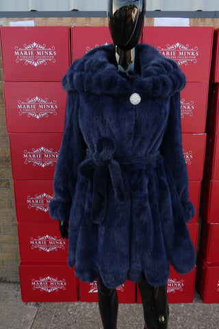 “JERSEY” LUXURY MINK FUR COAT