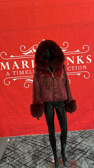 “JERSEY” LUXURY MINK FUR COAT