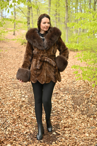 Ella Coat - Medium Brown