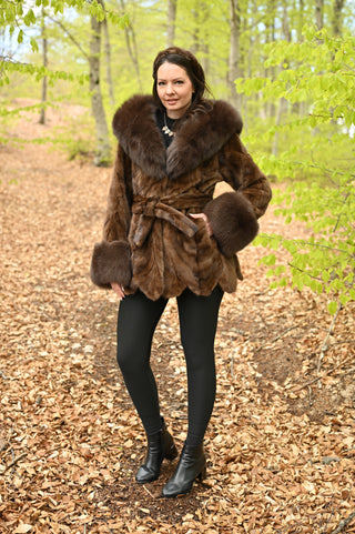 Ella Coat - Medium Brown