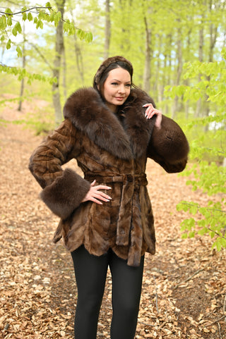 Ella Coat - Medium Brown