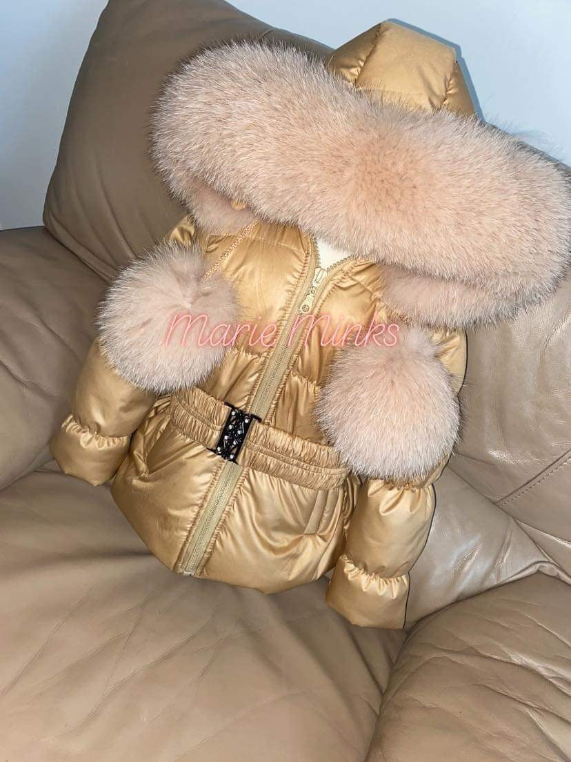 Fox Fur Down Coat – Marie Minks - Main Image